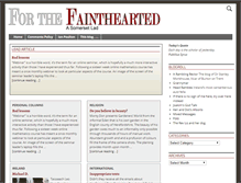 Tablet Screenshot of forthefainthearted.com